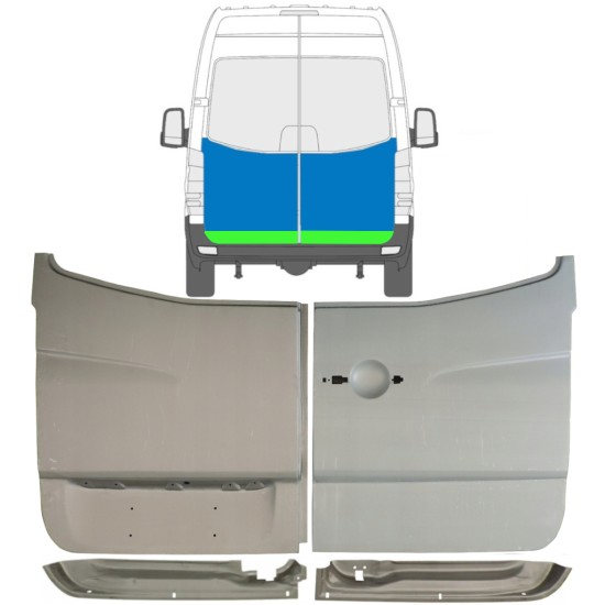 Opravný plech zadních dveří na Mercedes Sprinter 2006-2018 / Sada 10517