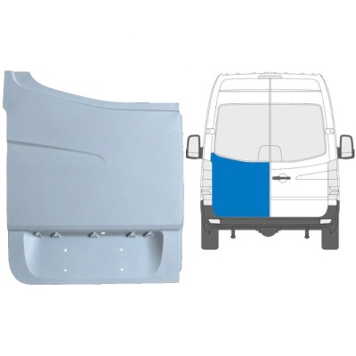 Opravný plech zadních dveří vysoký na Volkswagen Crafter 2005-2017 / Levá 13506