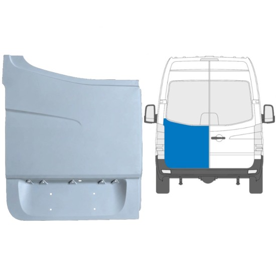 Opravný plech zadních dveří vysoký na Volkswagen Crafter 2005-2017 / Levá 13506