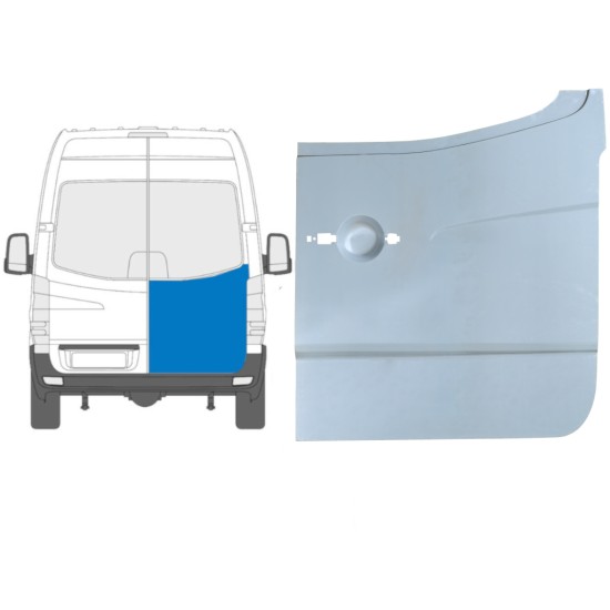 Opravný plech zadních dveří vysoký na Mercedes Sprinter 2006-2018 / Pravá 6053