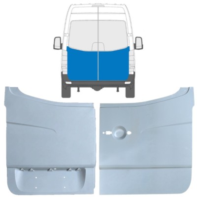 Opravný plech zadních dveří na Mercedes Sprinter 2006-2018 / Levá+Pravá / Sada 10519