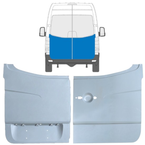 Opravný plech zadních dveří na Mercedes Sprinter 2006-2018 / Levá+Pravá / Sada 10519