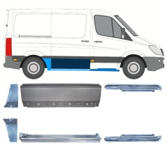Opravný plech sada na Mercedes Sprinter 2006-2018 / Levá+Pravá / 15589
