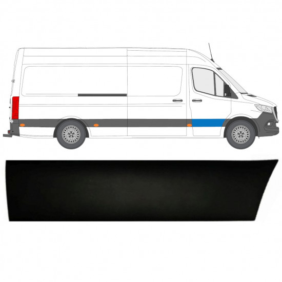Lišta předních dveří na Mercedes Sprinter 2018- / Pravá 12926