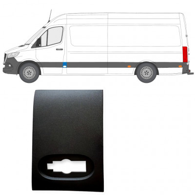 Boční lišta předního sloupku na Mercedes Sprinter 2018- / Levá 12929