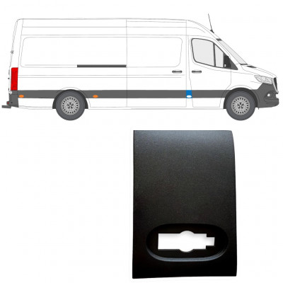 Boční lišta předního sloupku na Mercedes Sprinter 2018- / Pravá 12928