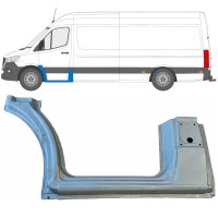Opravný plech prahu + předního podběhu na Mercedes Sprinter 2018- / Levá 17091