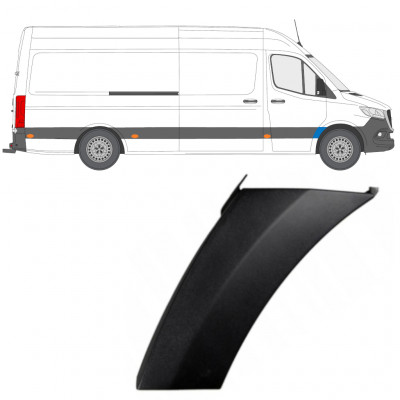 Boční lišta předního blatníku na Mercedes Sprinter 2018- / Pravá 12930
