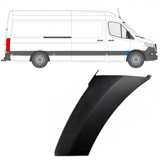 Boční lišta předního blatníku na Mercedes Sprinter 2018- / Pravá 12930