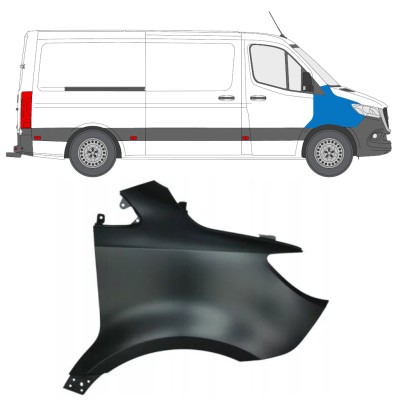 Přední blatník na Mercedes Sprinter 2018- / Pravá 14939
