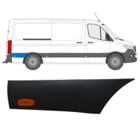 Boční lišta zadního blatníku za kolem pro světlo na Mercedes Sprinter 2018- / Pravá / Sada 16646