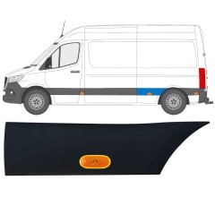Boční lišta zadního blatníku pro světlo na Mercedes Sprinter 2018- / Levá / Sada 12969
