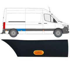 Boční lišta zadního blatníku pro světlo na Mercedes Sprinter 2018- / Pravá / Sada 12968