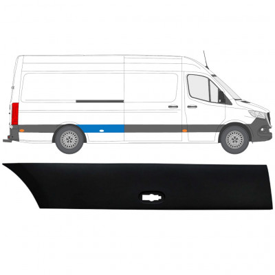 Boční lišta zadního blatníku na Mercedes Sprinter 2018- / Pravá 12934