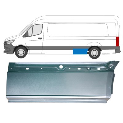 Opravný plech zadního blatníku spodní část na Mercedes Sprinter 2018- / Levá 14552