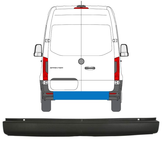 Zadní nárazník na Mercedes Sprinter 2018- 14942