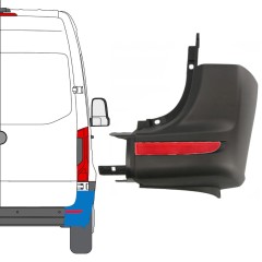 Roh zadního nárazníku s odrazkou na Mercedes Sprinter 2018- / Pravá / Sada 14949