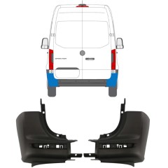 Zadní roh nárazníku na Mercedes Sprinter 2018- / Levá+Pravá / Sada 14945