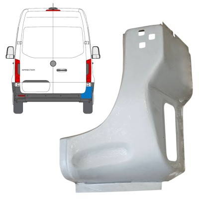 Opravný plech zadního rohu na Mercedes Sprinter 2018- / Pravá 14651