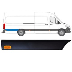 Boční lišta zadního blatníku pro světlo na Mercedes Sprinter 2018- / Pravá / Sada 12970