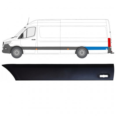 Boční lišta zadního blatníku na Mercedes Sprinter 2018- / Levá 12943