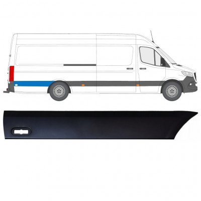 Boční lišta zadního blatníku na Mercedes Sprinter 2018- / Pravá 12942