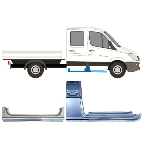 Opravný plech sada na Mercedes Sprinter 2006-2018 / Pravá / 15087