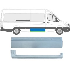 Opravný plech posuvných dveří na Mercedes Sprinter 2006-2018 / Pravá / Sada 9266