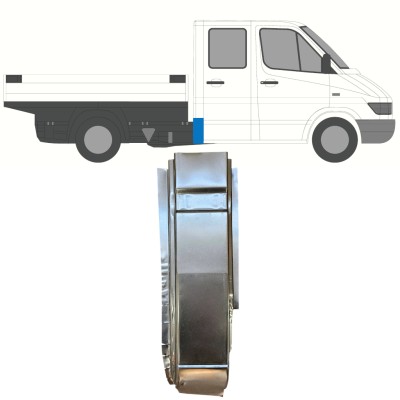 Opravný plech zadního rohu na Mercedes Sprinter 1995-2006 / Pravá 16398