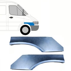 Opravný plech předního blatníku na Mercedes Sprinter 1995-2006 / Levá+Pravá / Sada 10151