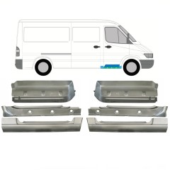 Opravný plech vnitřního prahu + blatníku + předního schodu na Mercedes Sprinter 1995-2006 / Sada 10534