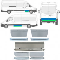Opravný plech vnitřních + vnějších dveří na Mercedes Sprinter 2006 -  / Sada 11319