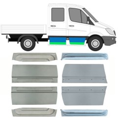 Opravný plech dveří na Mercedes Sprinter 2006-2018 / Sada 10474