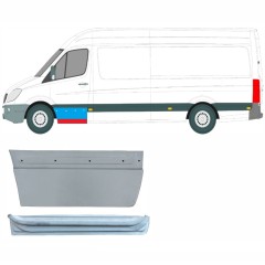 Opravný plech předních dveří vnitřní + vnější na Mercedes Sprinter 2006-2018 / Levá / Sada 9624