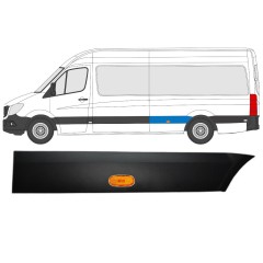 Boční lišta zadního blatníku pro světlo na Mercedes Sprinter 2006-2018 / Levá / Sada 9057