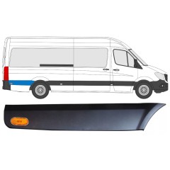 Boční lišta zadního blatníku za kolem pro světlo na Mercedes Sprinter 2006-2018 / Pravá / Sada 9058