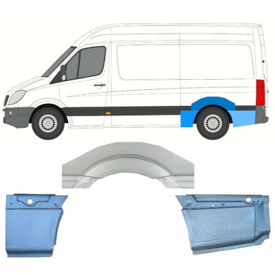 MERCEDES SPRINTER 2006- PRŮMĚRNÝ ROZVOR KOL OPRAVA PODBĚHU KOLA / NASTAVIT / LEVÝ