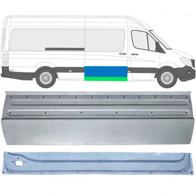 Opravný plech posuvných dveří vnitřní + vnější na Mercedes Sprinter 2006- / Pravá / Sada 11961