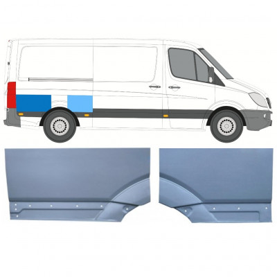 Lem zadního blatníku na Mercedes Sprinter 2006- / Pravá / Sada 11275