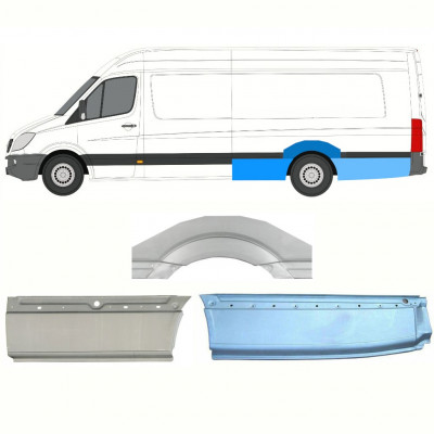 MERCEDES SPRINTER 2006- EXTRA DLOUHÝ OPRAVA PODBĚHU KOLA / NASTAVIT / LEVÝ