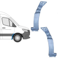 Opravný plech předního podběhu na Mercedes Sprinter 2018- / Levá+Pravá / Sada 11990