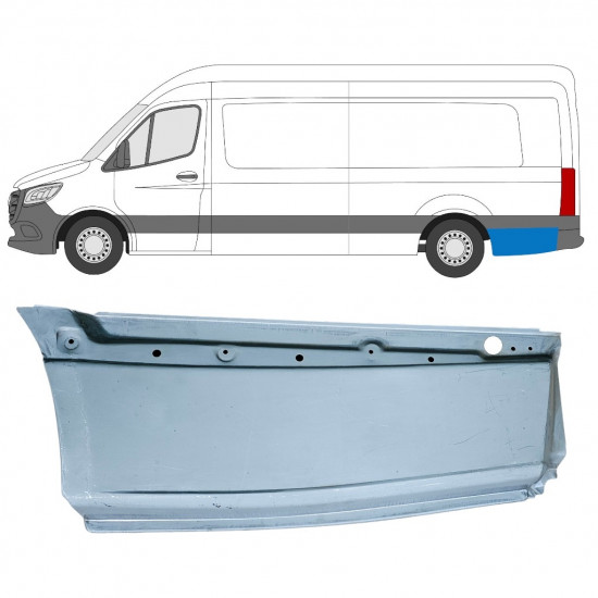 Lem zadního blatníku na Mercedes Sprinter 2018- / Levá 12975