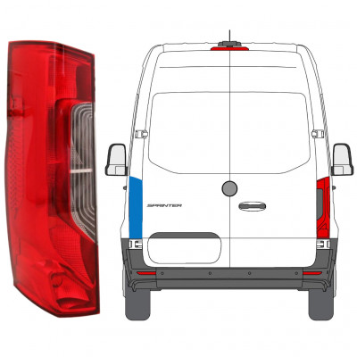 Zadní lampa na Mercedes Sprinter 2018- / Levá 12924
