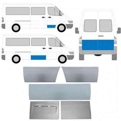 MERCEDES SPRINTER 1995-2006 VNĚJŠÍ DVEŘE OPRAVNÝ PANEL / NASTAVIT