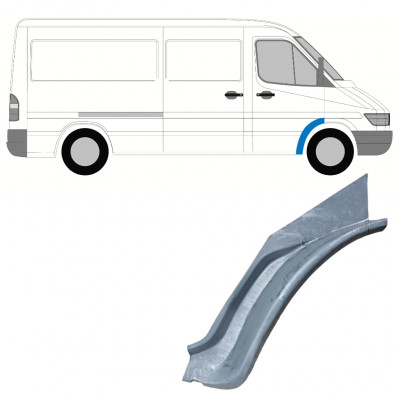 MERCEDES SPRINTER 1995-2006 OPRAVA PODBĚHŮ PŘEDNÍHO KOLA VNITŘNÍ OPRAVNÝ PANEL / PRÁVA