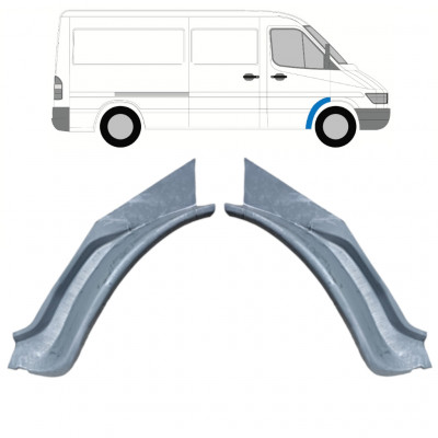 MERCEDES SPRINTER 1995-2006 OPRAVA PODBĚHŮ PŘEDNÍHO KOLA VNITŘNÍ OPRAVNÝ PANEL / NASTAVIT