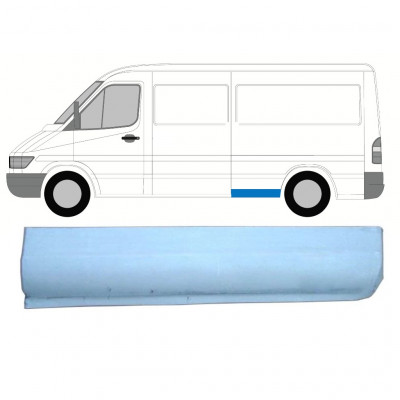 Opravný plech zadního blatníku spodní část na Mercedes Sprinter 1995- / MWB / Levá 8143