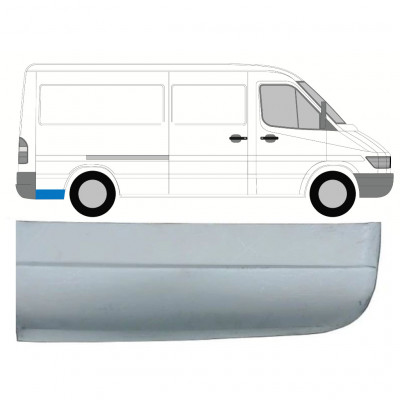 Opravný plech zadního blatníku spodní část na Mercedes Sprinter 1995- / MWB / Pravá 8144