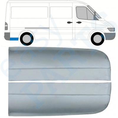 Opravný plech zadního blatníku zadní část na Mercedes Sprinter 1995- / MWB / Levá+Pravá / Sada 9862