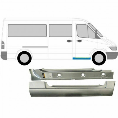 MERCEDES SPRINTER 1995-2006 PŘEDNÍ OPRAVA PRAHU VNITŘNÍ + VNEJSI PANEL / NASTAVIT / PRÁVA